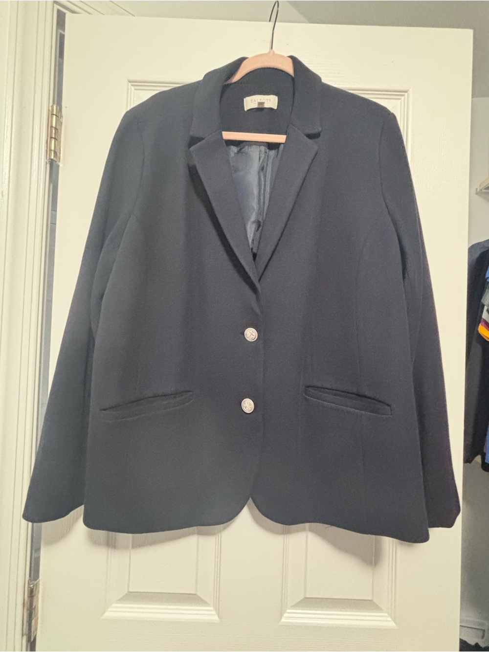 Talbots Navy Two-Button Women's Blazer